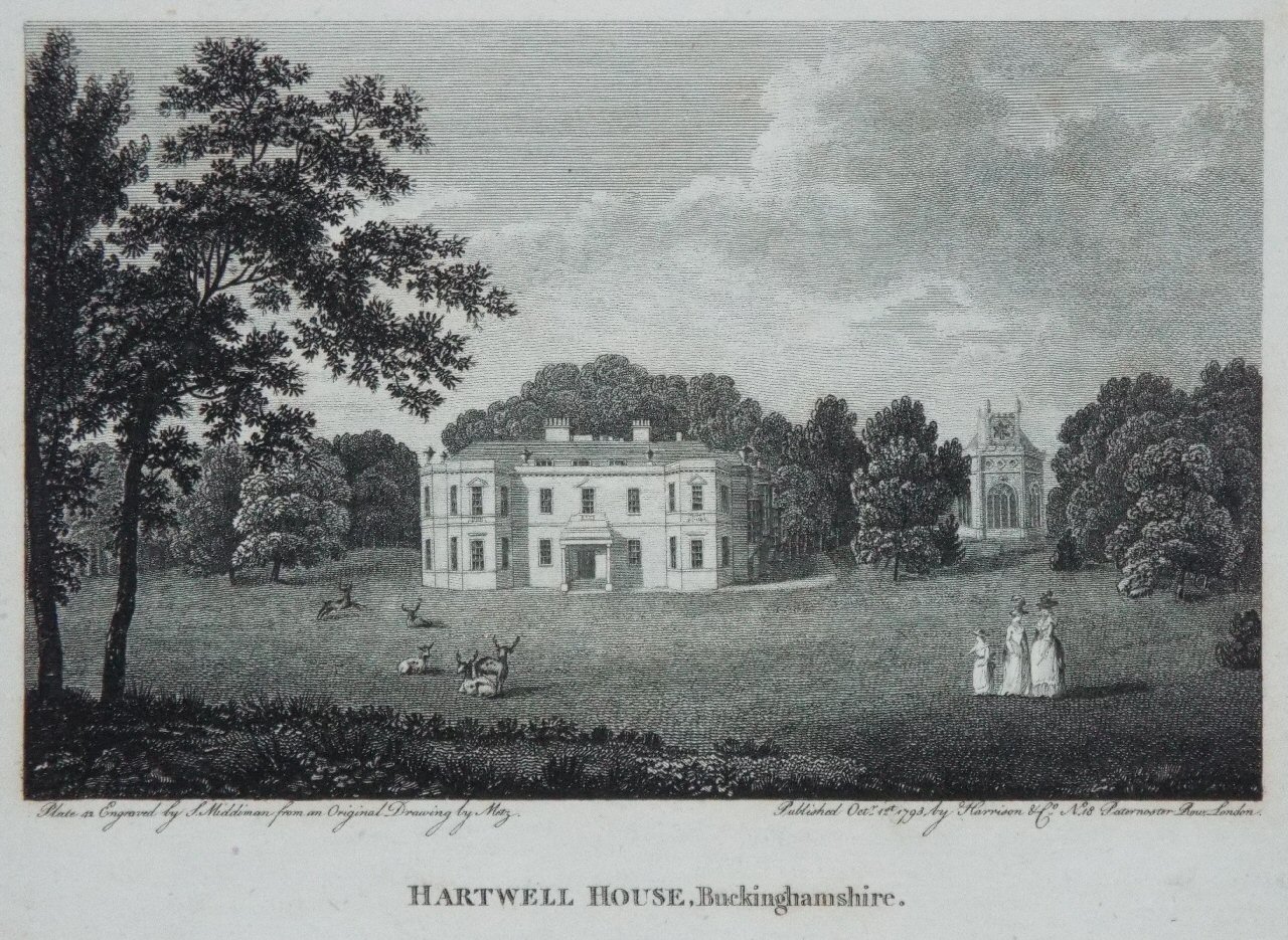 Print - Hartwell House, Buckinghamshire. - Middiman